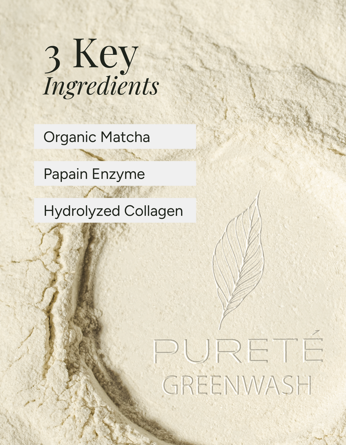 Greenwash Enzyme Cleansing Powder with Organic Matcha